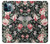 S2727 ヴィンテージローズ柄 Vintage Rose Pattern iPhone 12 Pro Max バックケース、フリップケース・カバー