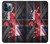 S2936 英国旗地図 UK British Flag Map iPhone 12 Pro Max バックケース、フリップケース・カバー