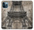 S3416 エッフェル塔の設計図 Eiffel Tower Blueprint iPhone 12 Pro Max バックケース、フリップケース・カバー