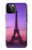 S3447 エッフェルパリの夕日 Eiffel Paris Sunset iPhone 12 Pro Max バックケース、フリップケース・カバー