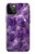 S3713 パープルクォーツアメジストグラフィックプリント Purple Quartz Amethyst Graphic Printed iPhone 12 Pro Max バックケース、フリップケース・カバー