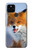 S0417 狐 Fox Google Pixel 5 バックケース、フリップケース・カバー