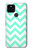 S1723 ミントシェブロンジグザグ Mint Chevron Zigzag Google Pixel 5 バックケース、フリップケース・カバー