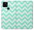 S1723 ミントシェブロンジグザグ Mint Chevron Zigzag Google Pixel 5 バックケース、フリップケース・カバー