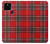 S2374 タータンレッドパターン Tartan Red Pattern Google Pixel 5 バックケース、フリップケース・カバー