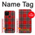 S2374 タータンレッドパターン Tartan Red Pattern Google Pixel 5 バックケース、フリップケース・カバー