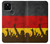 S2966 ドイツサッカー Germany Football Soccer Flag Google Pixel 5 バックケース、フリップケース・カバー