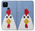 S3254 鶏の漫画 Chicken Cartoon Google Pixel 5 バックケース、フリップケース・カバー