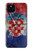 S3313 クロアチアflag Vintage Football Graphic Croatia Flag Vintage Football Graphic Google Pixel 5 バックケース、フリップケース・カバー