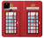 S2059 イングランドクラシック英国の電話ボックスミニマリスト England Classic British Telephone Box Minimalist Google Pixel 4a 5G バックケース、フリップケース・カバー
