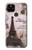 S2211 パリエッフェル塔ポストカード Paris Postcard Eiffel Tower Google Pixel 4a 5G バックケース、フリップケース・カバー