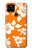 S2245 ハワイのハイビスカスオレンジ柄 Hawaiian Hibiscus Orange Pattern Google Pixel 4a 5G バックケース、フリップケース・カバー