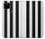 S2297 黒と白の縦縞 Black and White Vertical Stripes Google Pixel 4a 5G バックケース、フリップケース・カバー