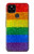 S2683 レインボーフラッグ プライド旗 Rainbow LGBT Pride Flag Google Pixel 4a 5G バックケース、フリップケース・カバー