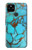S2685 アクアターコイズ宝石グラフィックプリント Aqua Turquoise Gemstone Graphic Printed Google Pixel 4a 5G バックケース、フリップケース・カバー