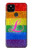S2900 レインボーLGBTレズビアンプライド旗 Rainbow LGBT Lesbian Pride Flag Google Pixel 4a 5G バックケース、フリップケース・カバー