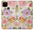 S3035 花 Sweet Flower Painting Google Pixel 4a 5G バックケース、フリップケース・カバー