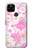 S3036 ピンクフラワーフローラ Pink Sweet Flower Flora Google Pixel 4a 5G バックケース、フリップケース・カバー