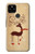 S3081 トナカイ Wooden Raindeer Graphic Printed Google Pixel 4a 5G バックケース、フリップケース・カバー