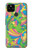 S3273 フラワーラインアートパターン Flower Line Art Pattern Google Pixel 4a 5G バックケース、フリップケース・カバー