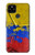 S3306 コロンビアの旗ビンテージフットボールのグラフィック Colombia Flag Vintage Football Graphic Google Pixel 4a 5G バックケース、フリップケース・カバー
