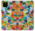 S3391 モザイクアートグラフィック Abstract Art Mosaic Tiles Graphic Google Pixel 4a 5G バックケース、フリップケース・カバー