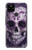S3582 紫の頭蓋骨 Purple Sugar Skull Google Pixel 4a 5G バックケース、フリップケース・カバー