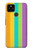 S3678 カラフルなレインボーバーティカル Colorful Rainbow Vertical Google Pixel 4a 5G バックケース、フリップケース・カバー