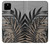 S3692 灰色の黒いヤシの葉 Gray Black Palm Leaves Google Pixel 4a 5G バックケース、フリップケース・カバー