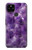S3713 パープルクォーツアメジストグラフィックプリント Purple Quartz Amethyst Graphic Printed Google Pixel 4a 5G バックケース、フリップケース・カバー