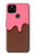 S3754 ストロベリーアイスクリームコーン Strawberry Ice Cream Cone Google Pixel 4a 5G バックケース、フリップケース・カバー