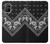 S3363 黒バンダナ Bandana Black Pattern OnePlus 8T バックケース、フリップケース・カバー