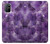 S3713 パープルクォーツアメジストグラフィックプリント Purple Quartz Amethyst Graphic Printed OnePlus 8T バックケース、フリップケース・カバー