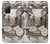 S1681 スチームパンク 図面 Steampunk Drawing Samsung Galaxy S20 FE バックケース、フリップケース・カバー