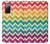 S2362 カラフルなシェブロンジグザグパターン Rainbow Colorful Shavron Zig Zag Pattern Samsung Galaxy S20 FE バックケース、フリップケース・カバー