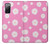 S3500 ピンクの花柄 Pink Floral Pattern Samsung Galaxy S20 FE バックケース、フリップケース・カバー