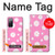S3500 ピンクの花柄 Pink Floral Pattern Samsung Galaxy S20 FE バックケース、フリップケース・カバー