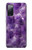 S3713 パープルクォーツアメジストグラフィックプリント Purple Quartz Amethyst Graphic Printed Samsung Galaxy S20 FE バックケース、フリップケース・カバー