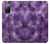 S3713 パープルクォーツアメジストグラフィックプリント Purple Quartz Amethyst Graphic Printed Samsung Galaxy S20 FE バックケース、フリップケース・カバー