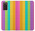 S3678 カラフルなレインボーバーティカル Colorful Rainbow Vertical Samsung Galaxy Z Fold2 5G バックケース、フリップケース・カバー