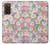 S3688 花の花のアートパターン Floral Flower Art Pattern Samsung Galaxy Z Fold2 5G バックケース、フリップケース・カバー