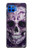S3582 紫の頭蓋骨 Purple Sugar Skull Motorola Moto G 5G Plus バックケース、フリップケース・カバー