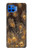 S3691 ゴールドピーコックフェザー Gold Peacock Feather Motorola Moto G 5G Plus バックケース、フリップケース・カバー