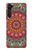 S3694 ヒッピーアートパターン Hippie Art Pattern Motorola Edge バックケース、フリップケース・カバー