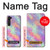 S3706 パステルレインボーギャラクシーピンクスカイ Pastel Rainbow Galaxy Pink Sky Motorola Edge バックケース、フリップケース・カバー