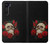 S3753 ダークゴシックゴススカルローズ Dark Gothic Goth Skull Roses Motorola Edge バックケース、フリップケース・カバー