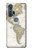 S0604 世界地図 World Map Motorola Edge+ バックケース、フリップケース・カバー