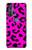 S1850 ピンクのヒョウ柄 Pink Leopard Pattern Motorola Edge+ バックケース、フリップケース・カバー