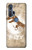 S2372 -ジュラ紀の化石 - T-Rex Jurassic Fossil Motorola Edge+ バックケース、フリップケース・カバー