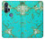 S2377 ターコイズの宝石用原石のグラフィックプリント Turquoise Gemstone Texture Graphic Printed Motorola Edge+ バックケース、フリップケース・カバー